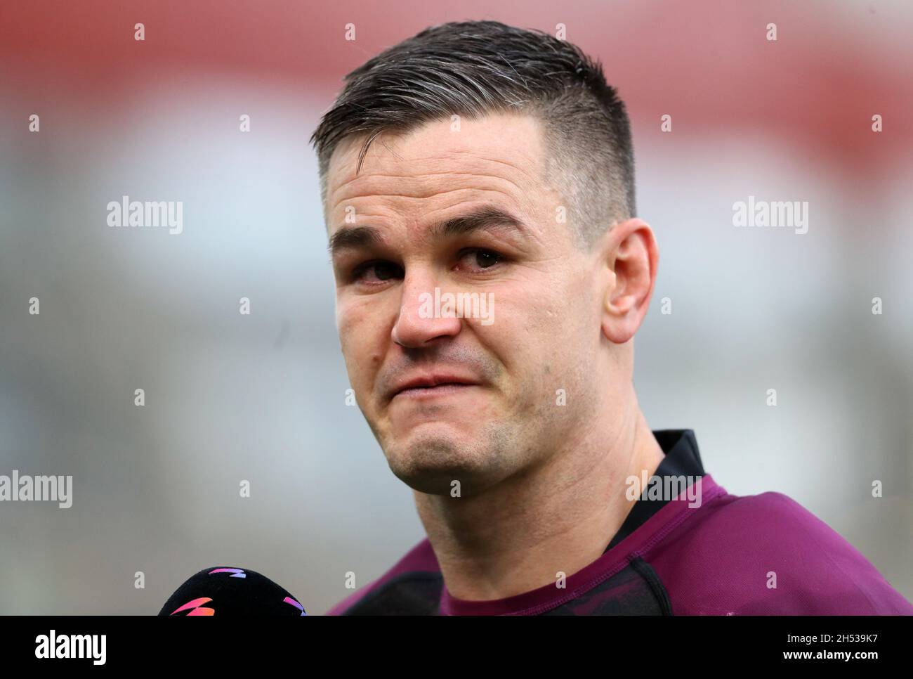Ireland's Johnny Sexton is interviewed after the Autumn Internationals