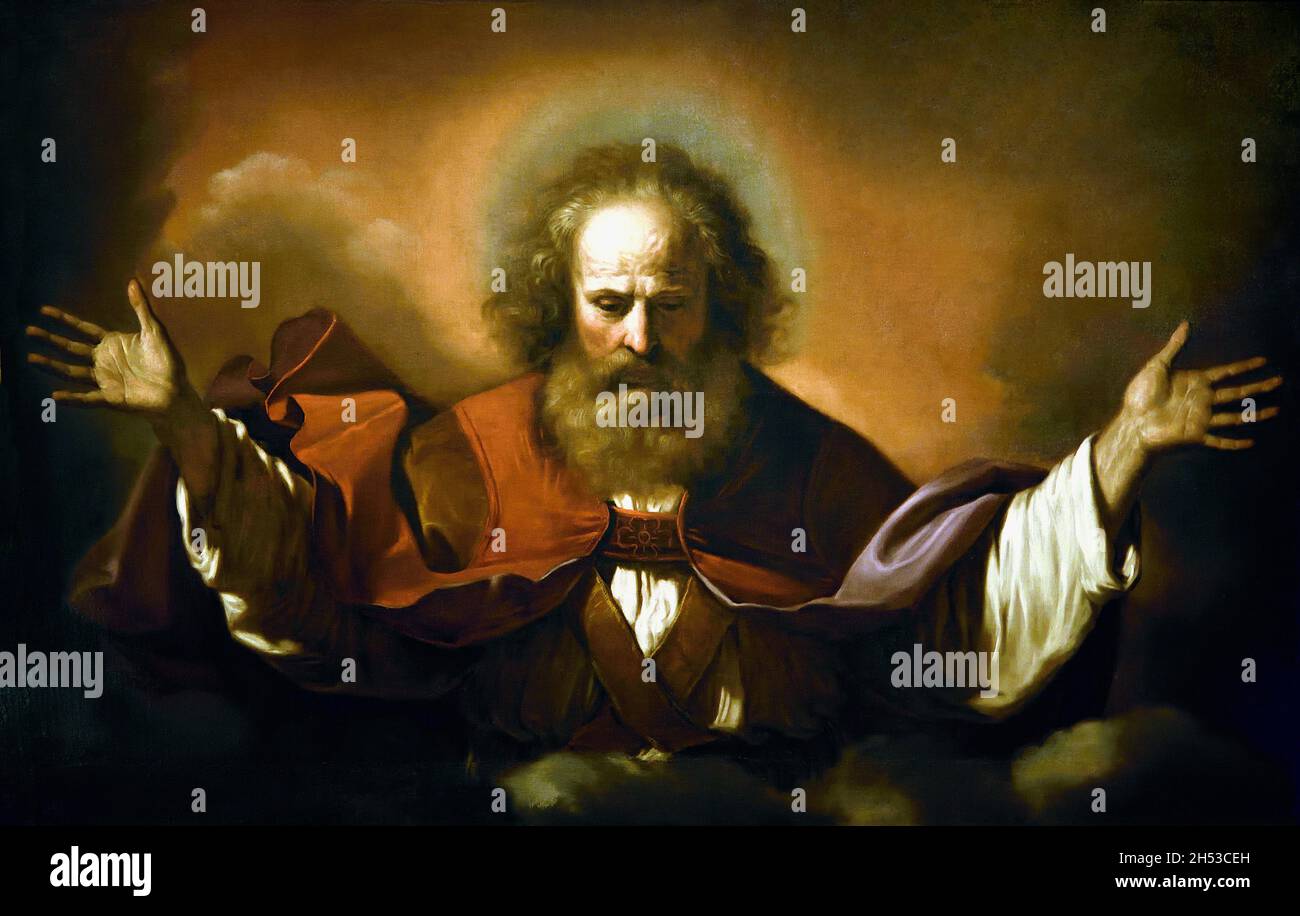 Eternal Father 1646 by Barbieri Giovan Francesco known as Guercino, 1591-1666 Italy, Italian, Stock Photo