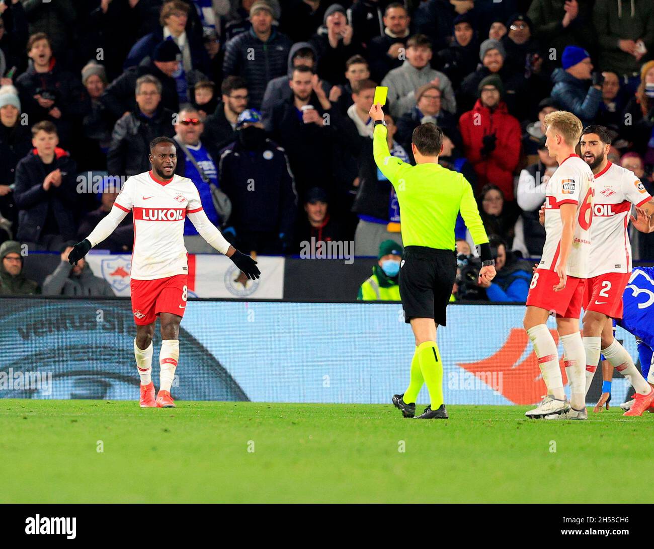 MOSCOW, RUSSIA, MARCH 13, 2021. The 2020/21 Russian Football Premier  League. Round 22. Football match between Dinamo (Moscow) vs Spartak (Moscow)  at VTB Arena. Photo by Stupnikov Alexander/FC Spartak Stock Photo - Alamy