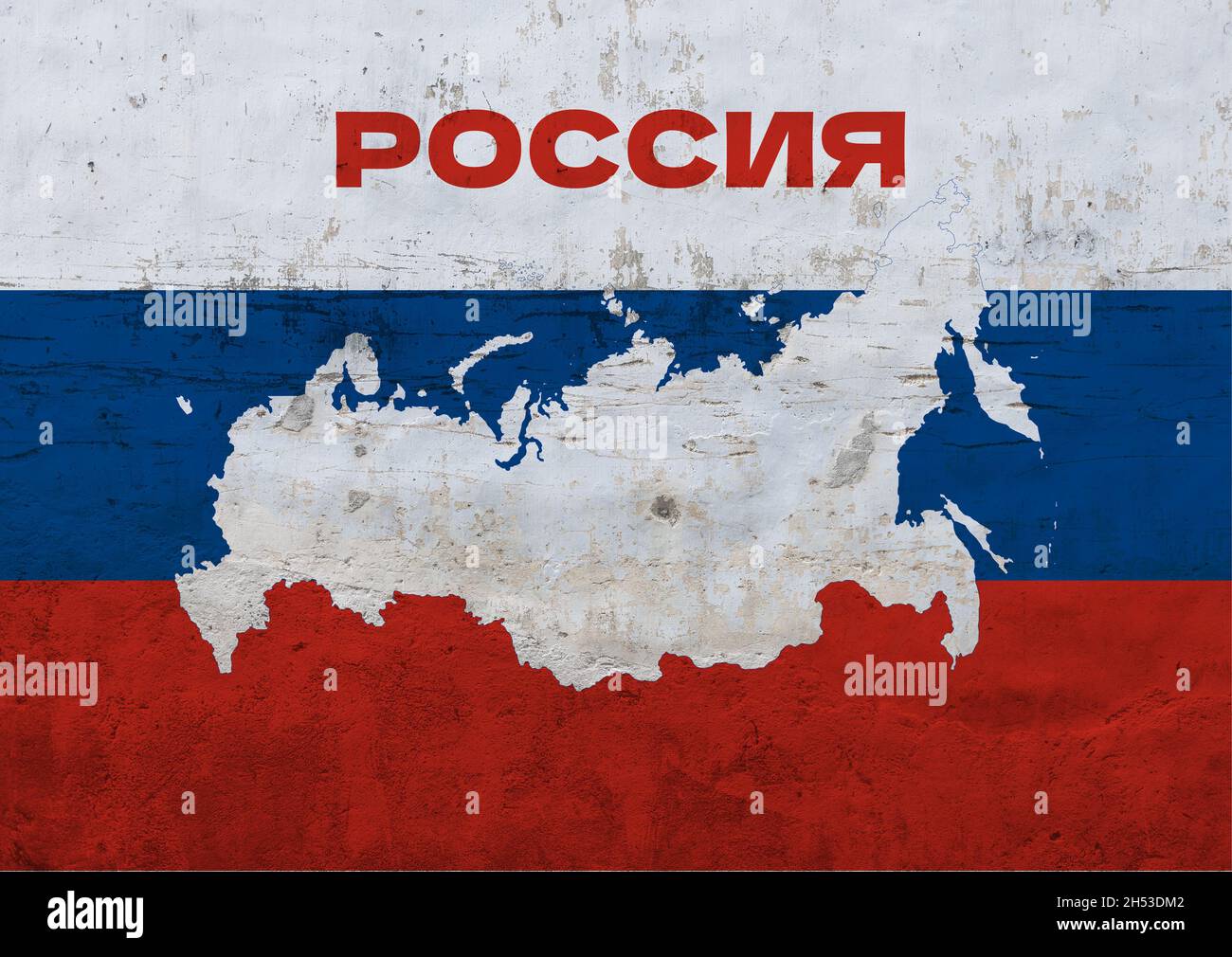 map of russia russian national flag colors background Stock Photo - Alamy