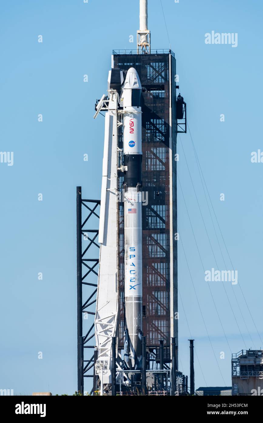 SpaceX/NASA Crew-3 Astronaut Launch Stock Photo