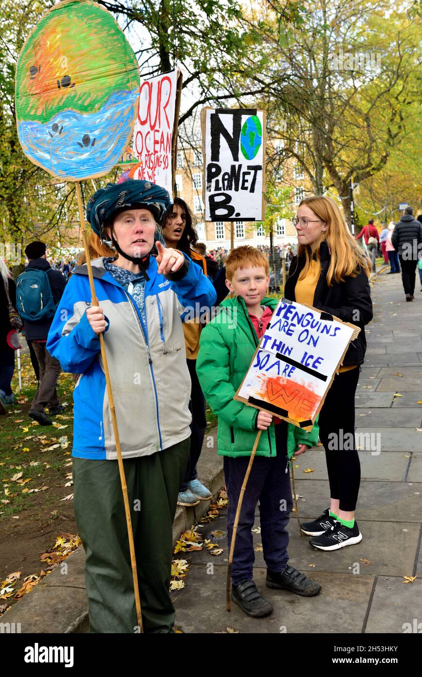 Climate Change and anti-capitalist protest in Bristol, 6 September 2021, UK Stock Photo