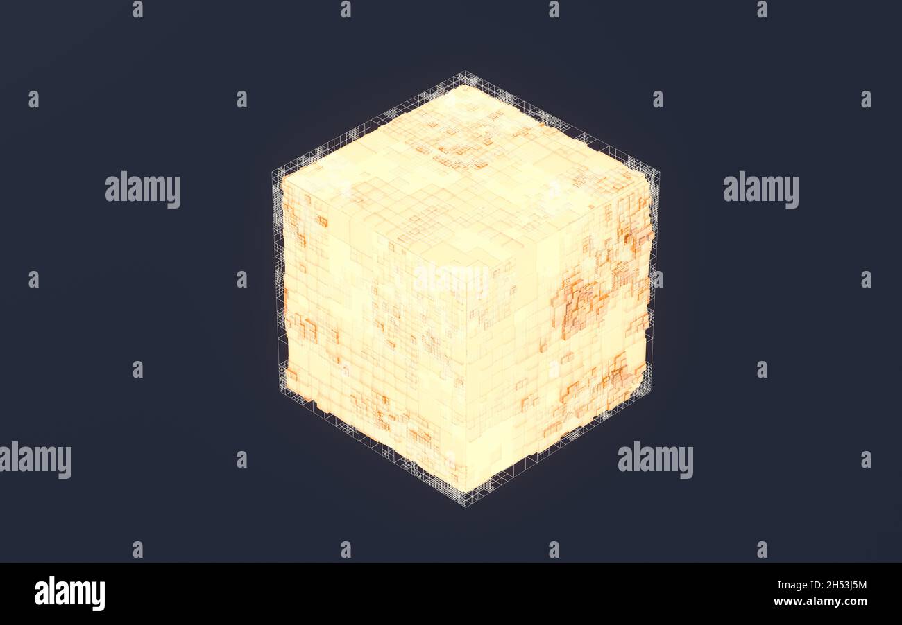 Material Cube Material Science Cubes materials circuits structure 3d hi-res stock photography and ...