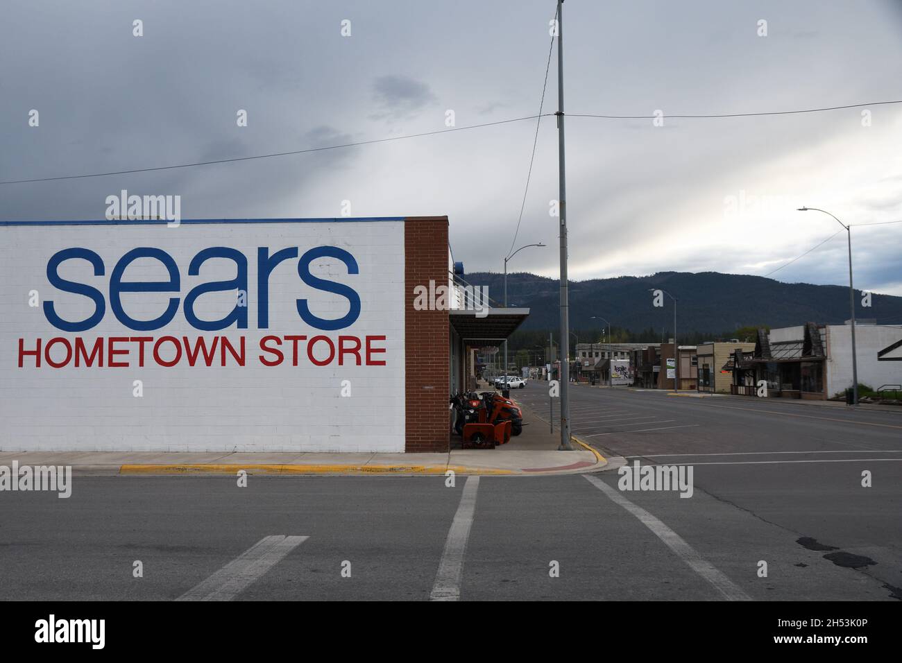 Sears Hometown Store in Libby, Montana. Stock Photo