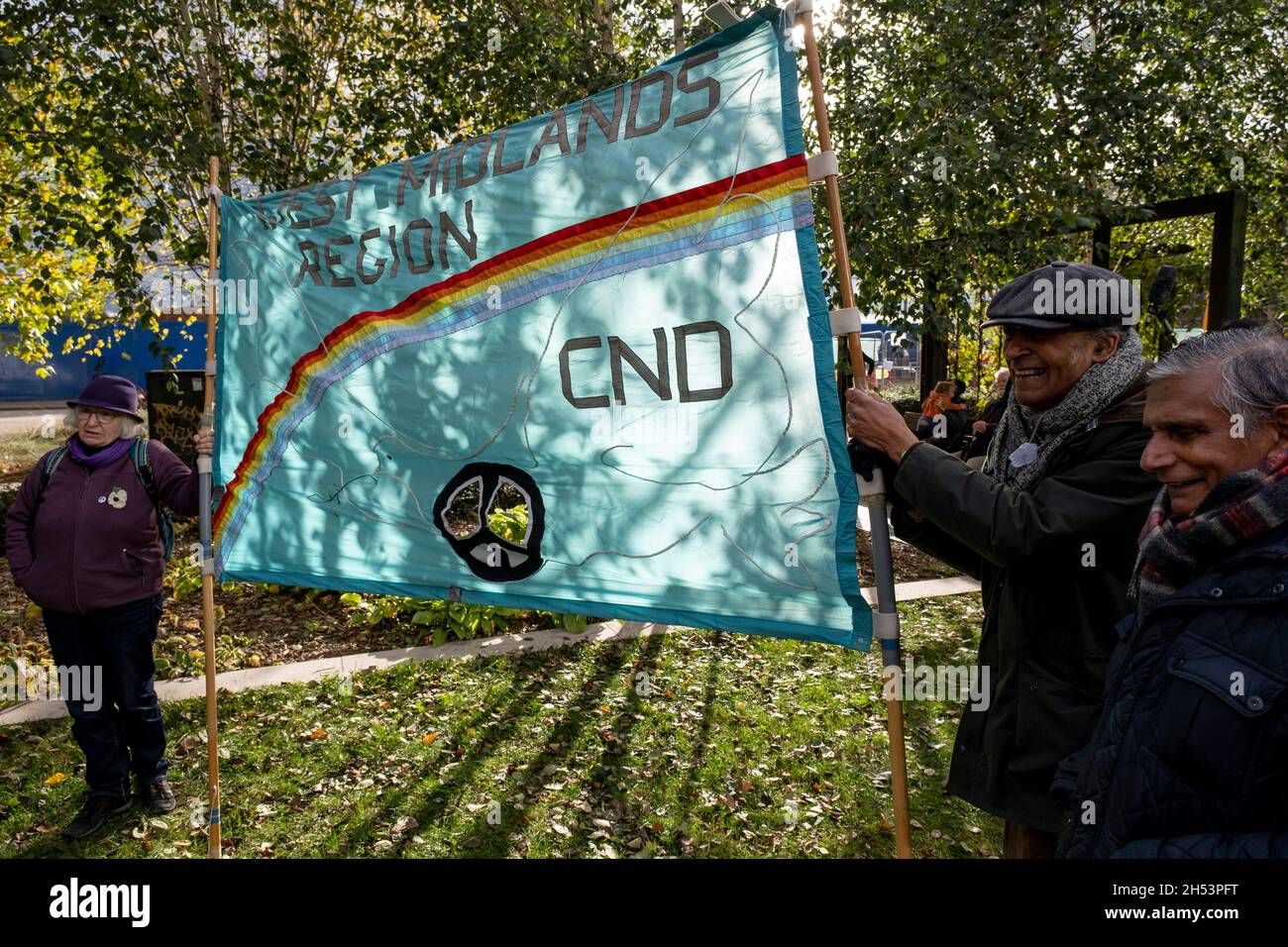 Cnd Protesters Gather In Support Of And To Protect Biodiversity At The Cop26 Coalition S Global Day Of Action March And Rally For Climate Justice On 6th November 21 In Birmingham United Kingdom