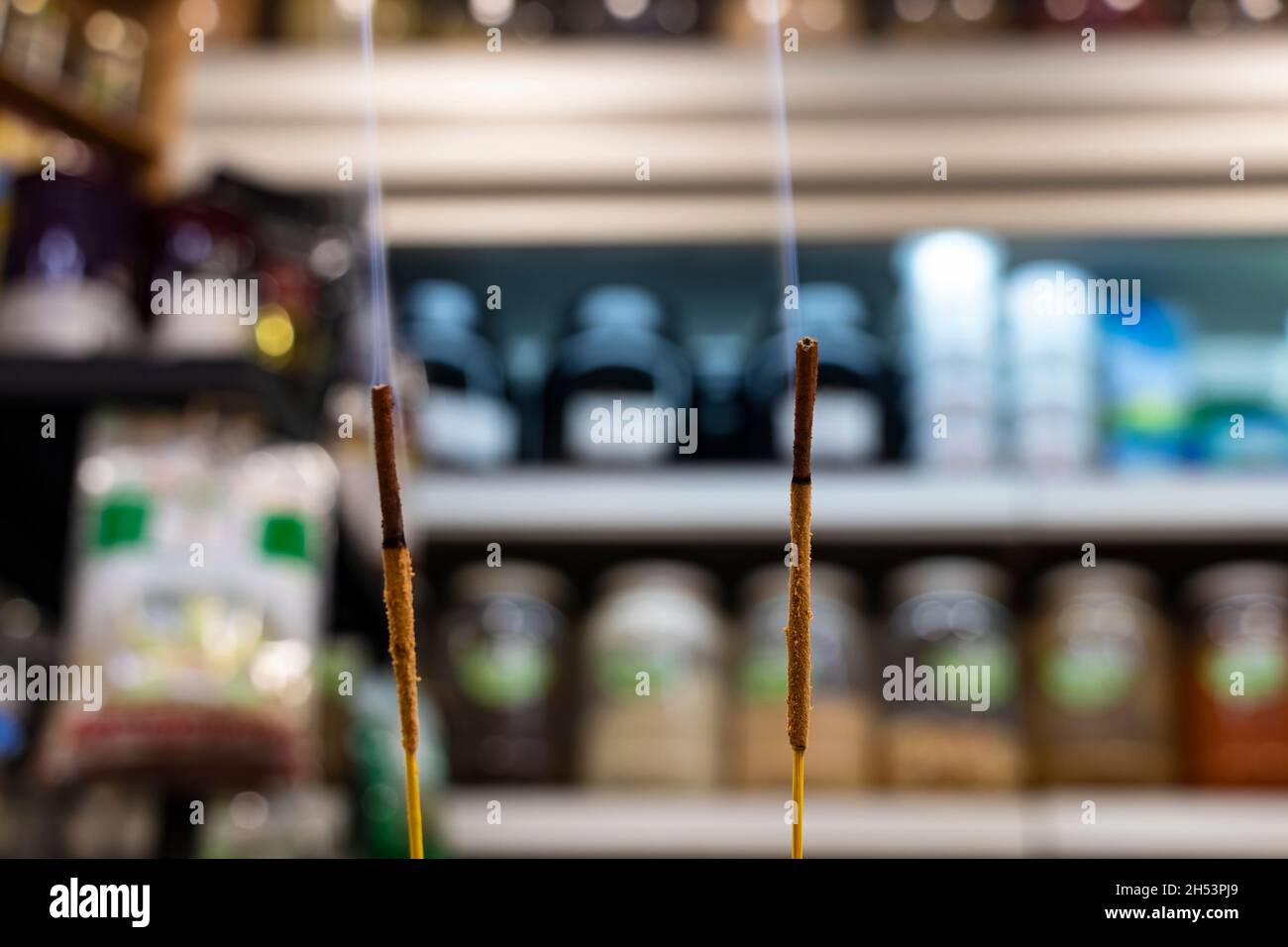 Shop incense sticks hi-res stock photography and images - Alamy
