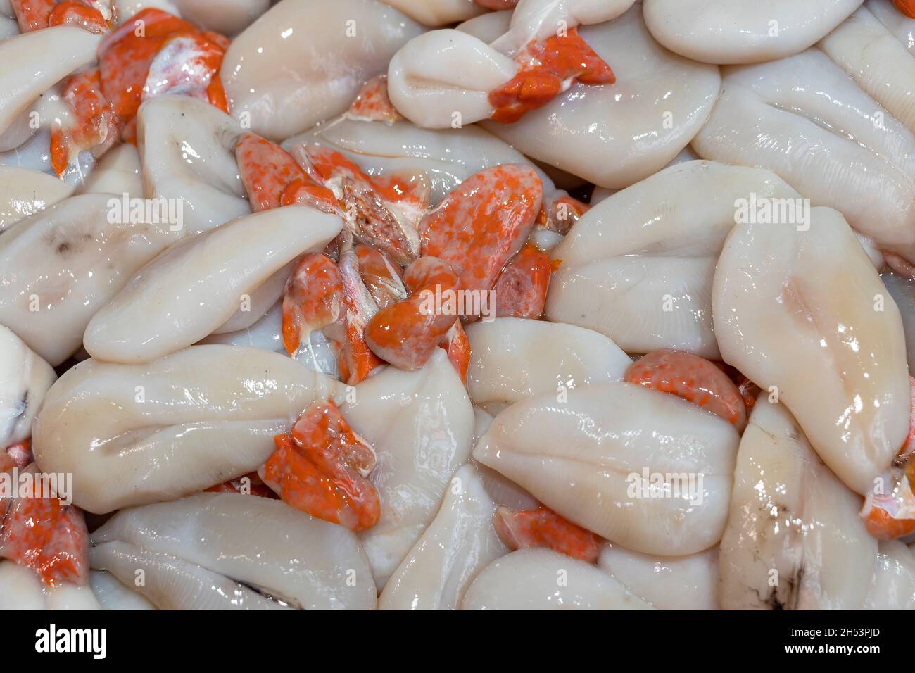 cuttlefish roe of Huelva named huevos de choco Stock Photo - Alamy