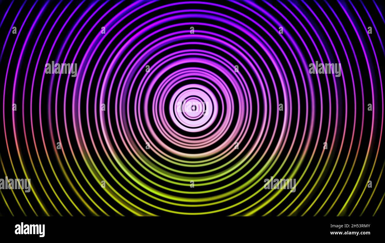 Abstract hypnotic colorful spiral. Animmation. Pulsating psychedelic ...