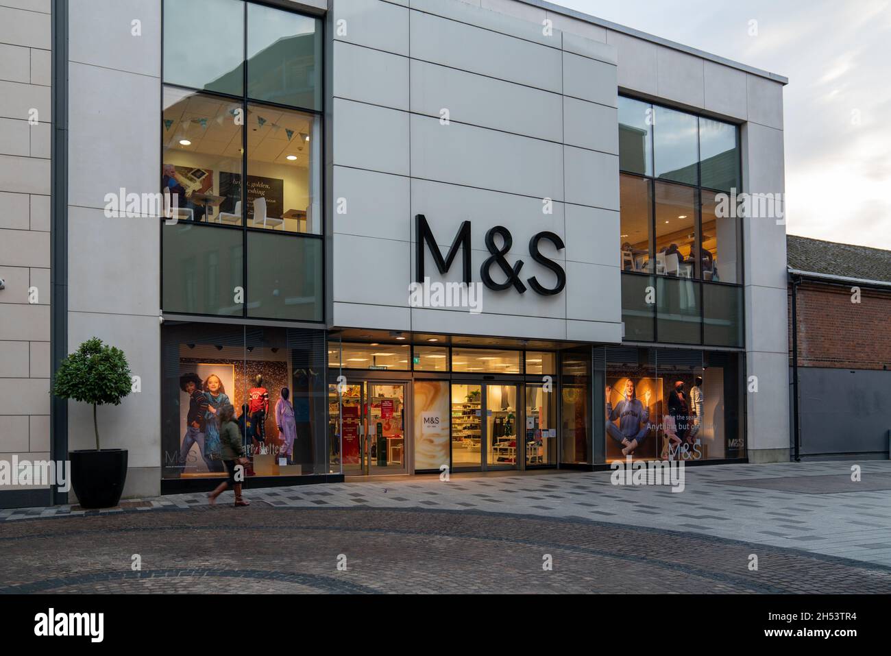 Marks and Spencer, M&S exterior shot inNewbury, Berkshire, UK Stock Photo