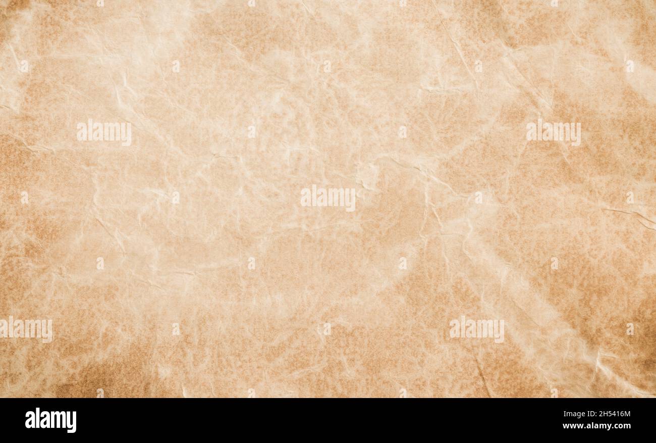 Vintage paper background texture. Full frame, real stained and aged paper pattern Stock Photo