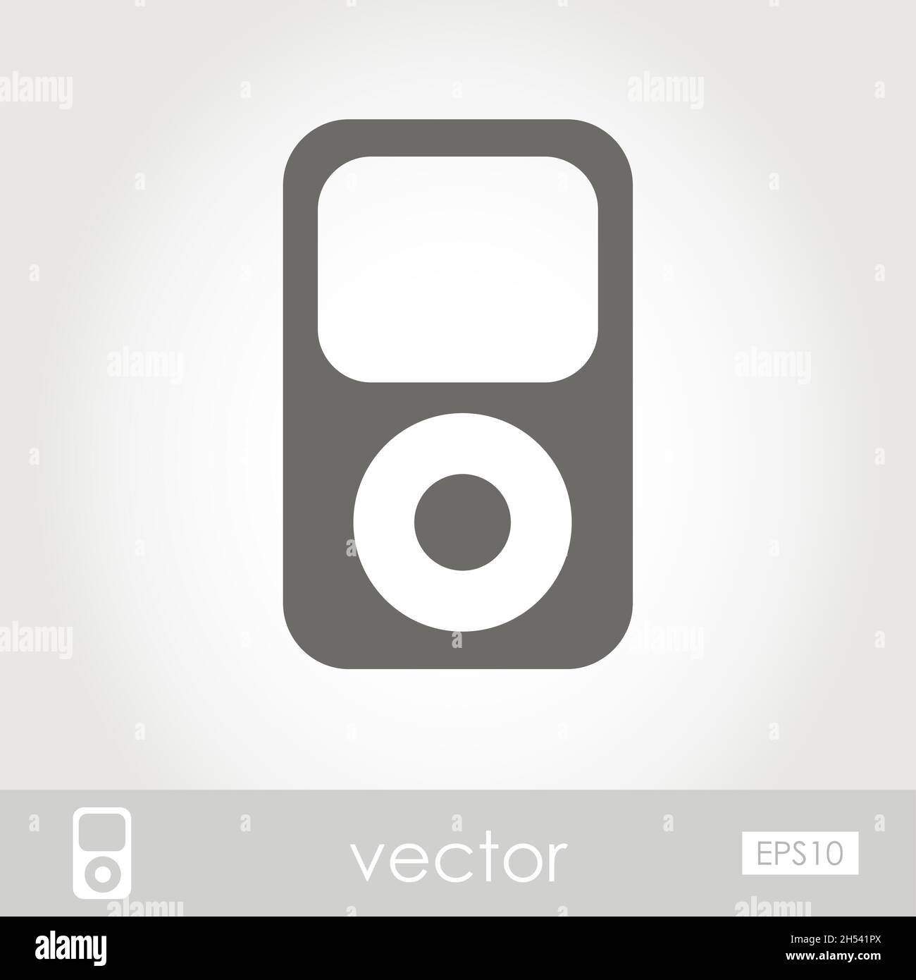 Portable media player icon vector illustration, eps 10 Stock Vector ...