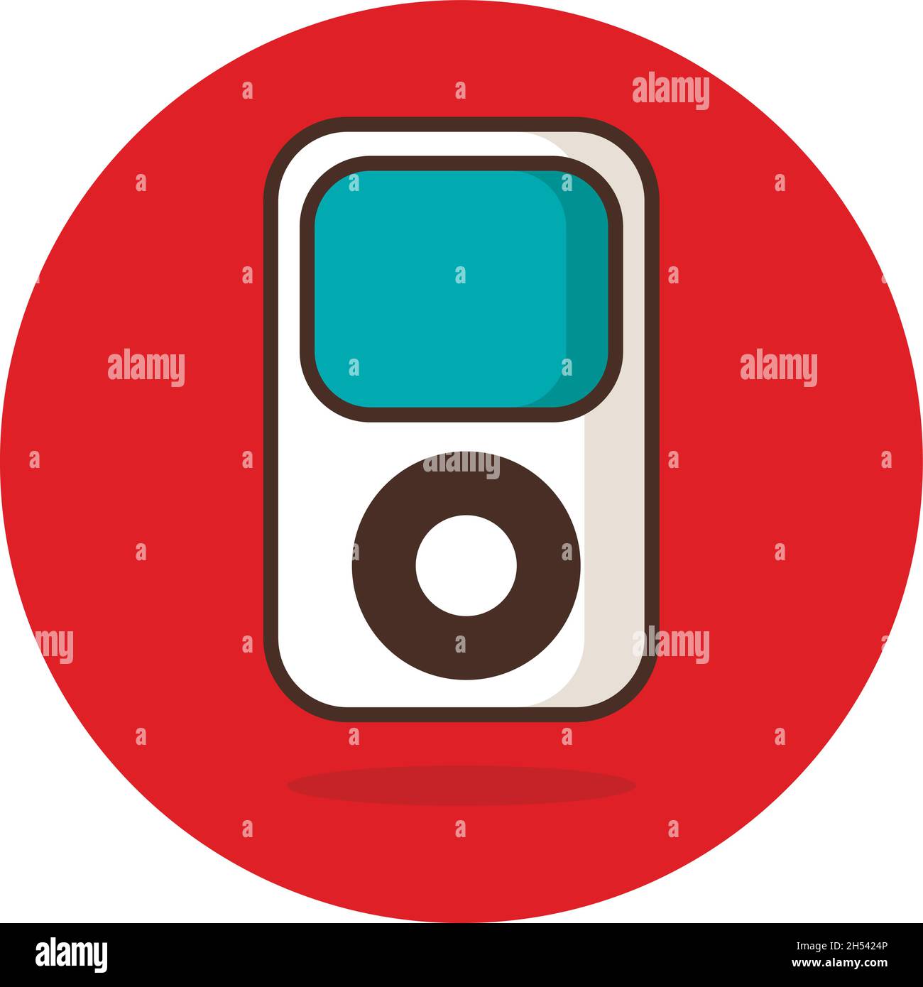 Portable media player icon vector illustration, eps 10 Stock Vector