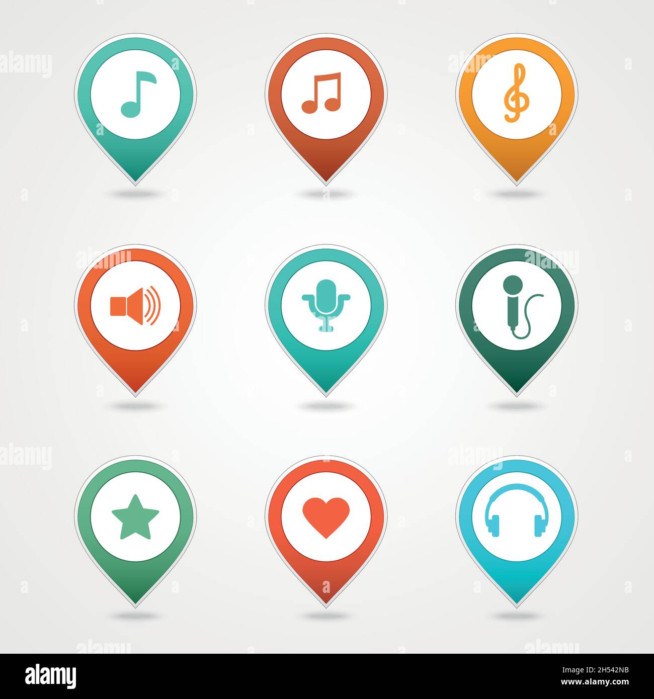 mapping pins icon EPS 10 vector file has transparency Stock Vector ...
