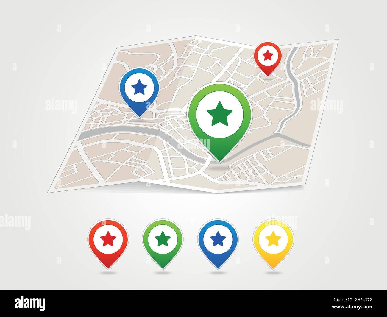 Map pointer with heart icon. Vector illustration Stock Vector Image ...