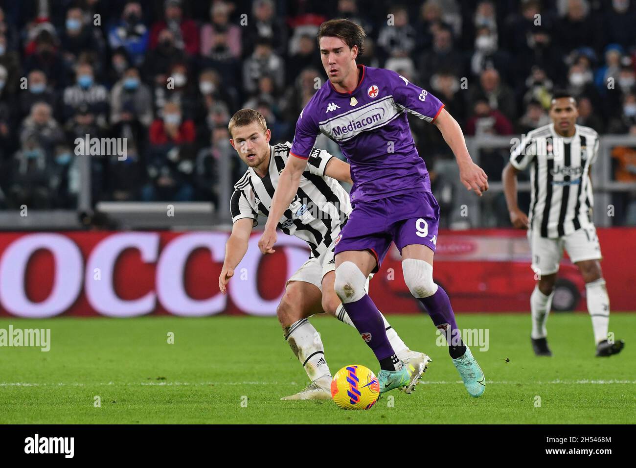 Matthijs de Ligt of Juventus Fc in action during the Serie A match between Juventus  Fc and Acf Fiorentina Stock Photo - Alamy