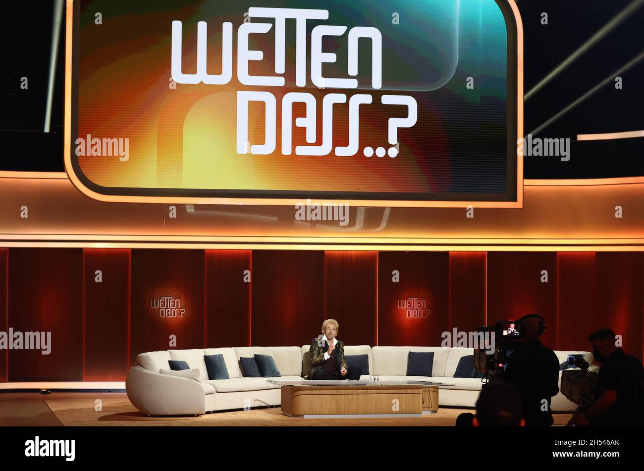 Nuremberg, Germany. 06th Nov, 2021. Thomas Gottschalk sits on the show
