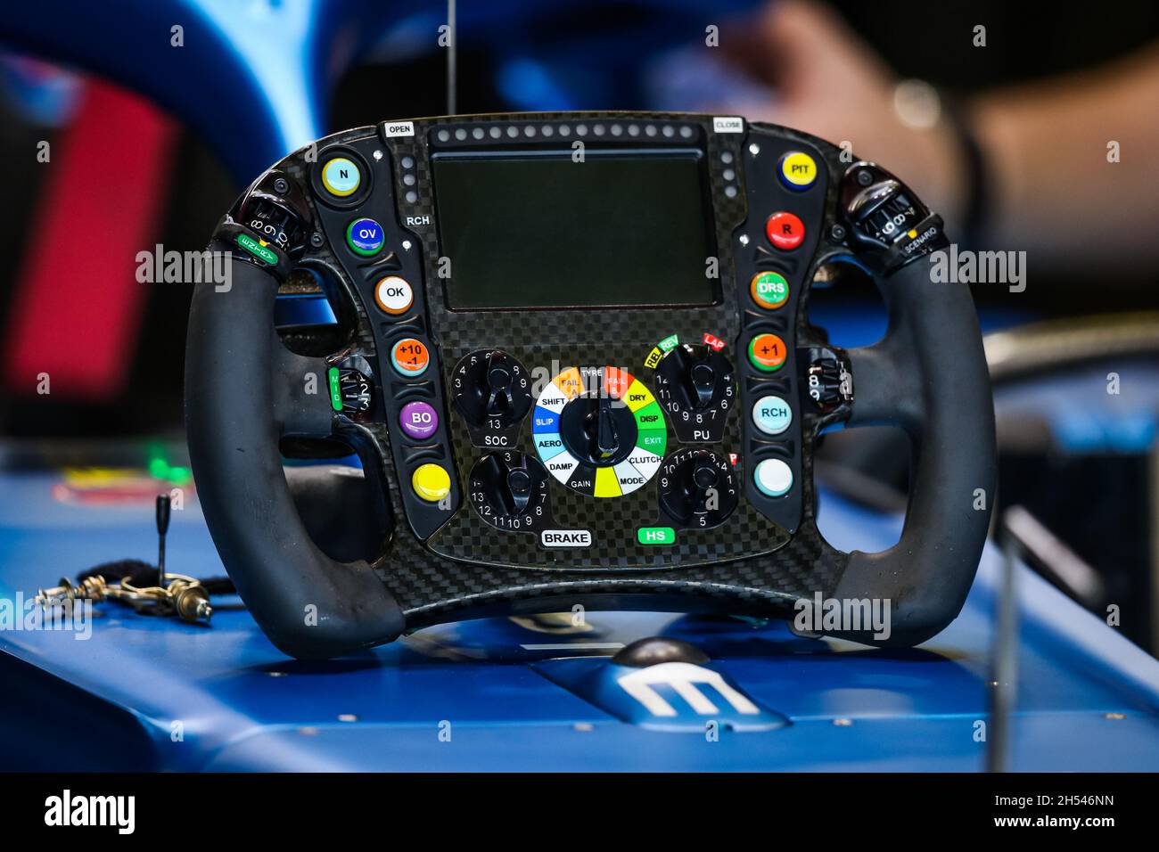 F1 steering wheel fia hi-res stock photography and images - Alamy
