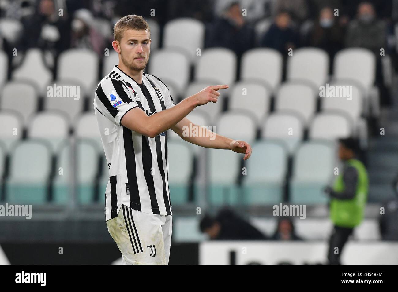 Matthijs de Ligt of Juventus Fc in action during the Serie A match between Juventus  Fc and Acf Fiorentina Stock Photo - Alamy