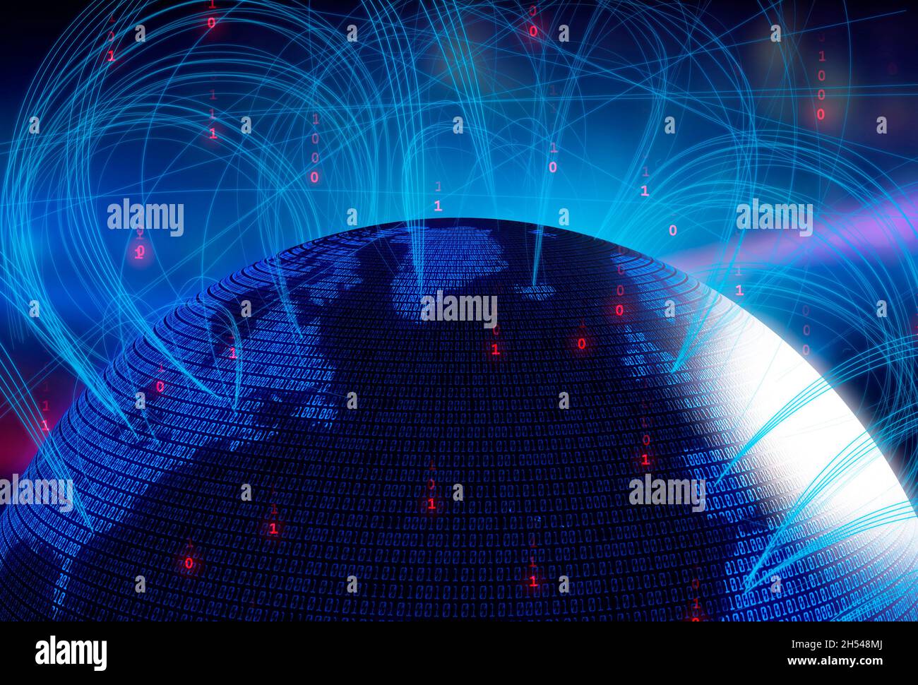 Global networks, illustration Stock Photo