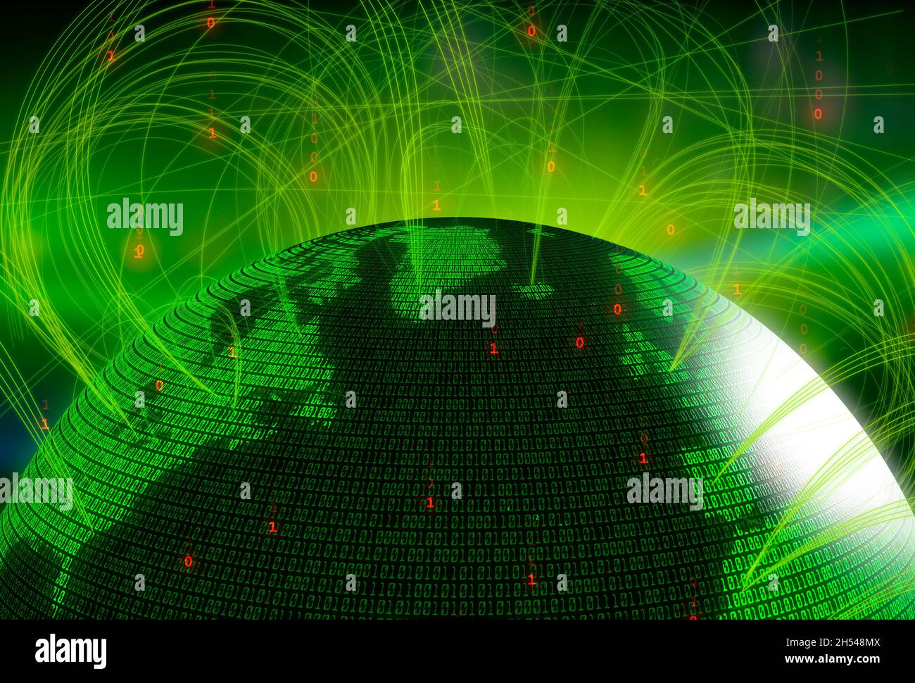 Global networks, illustration Stock Photo