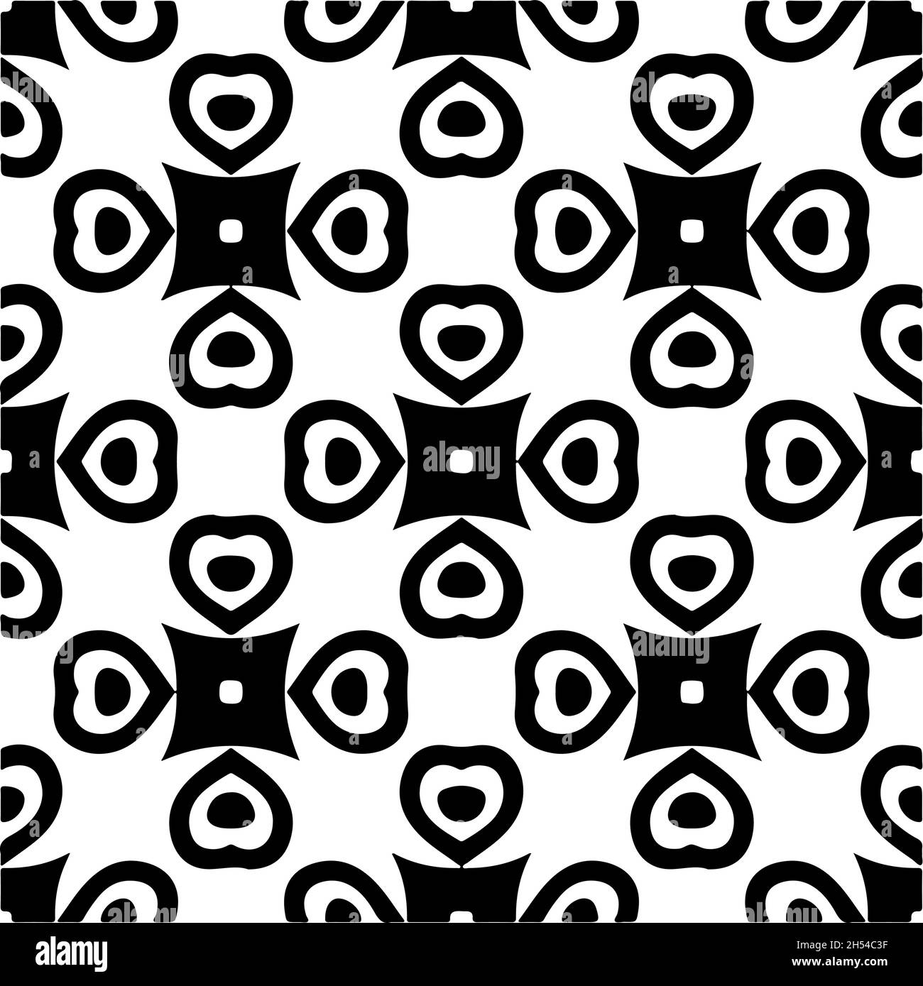 Vector seamless pattern. Modern stylish texture. Composition from ...