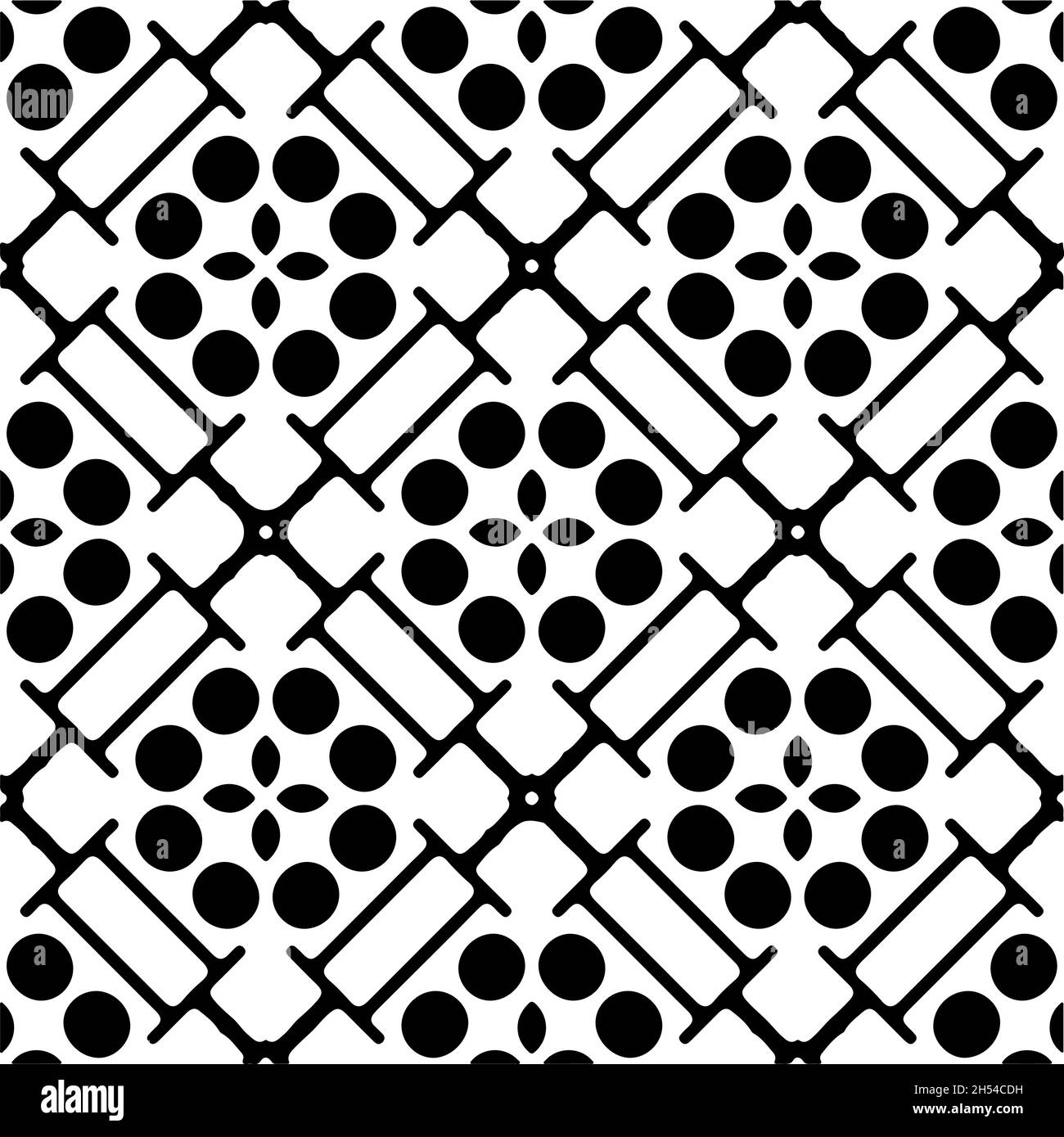 Vector seamless pattern. Modern stylish texture. Composition from ...