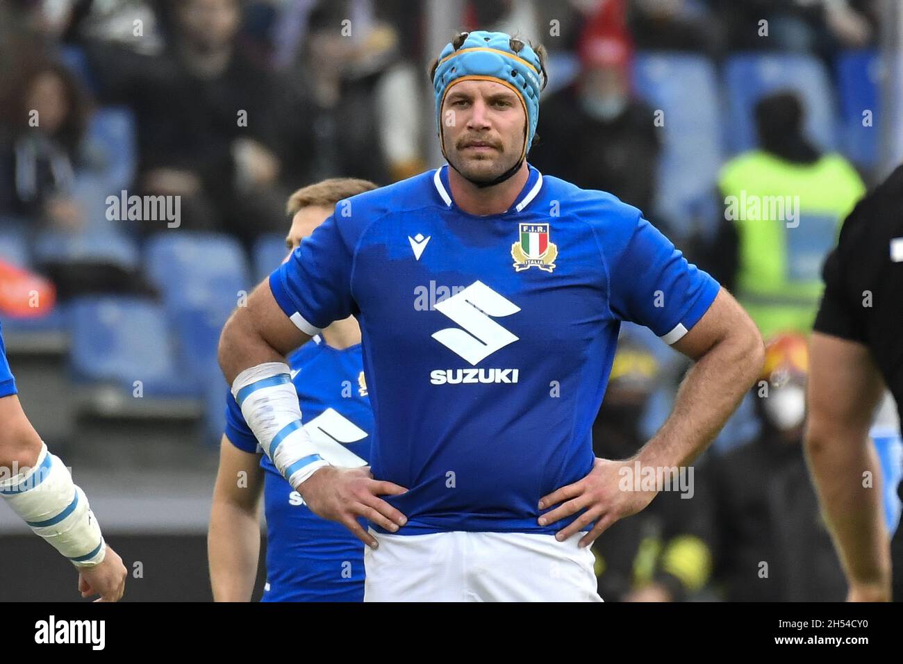 Rome, Italy. 06th Nov, 2021. Juan Ignacio BREX (ITA) during the Test Match Rugby Italy vs All Blacks New Zealand at the Stadio Olimpico, Rome Italy on November 6, 2021 Credit: Independent Photo Agency/Alamy Live News Stock Photo