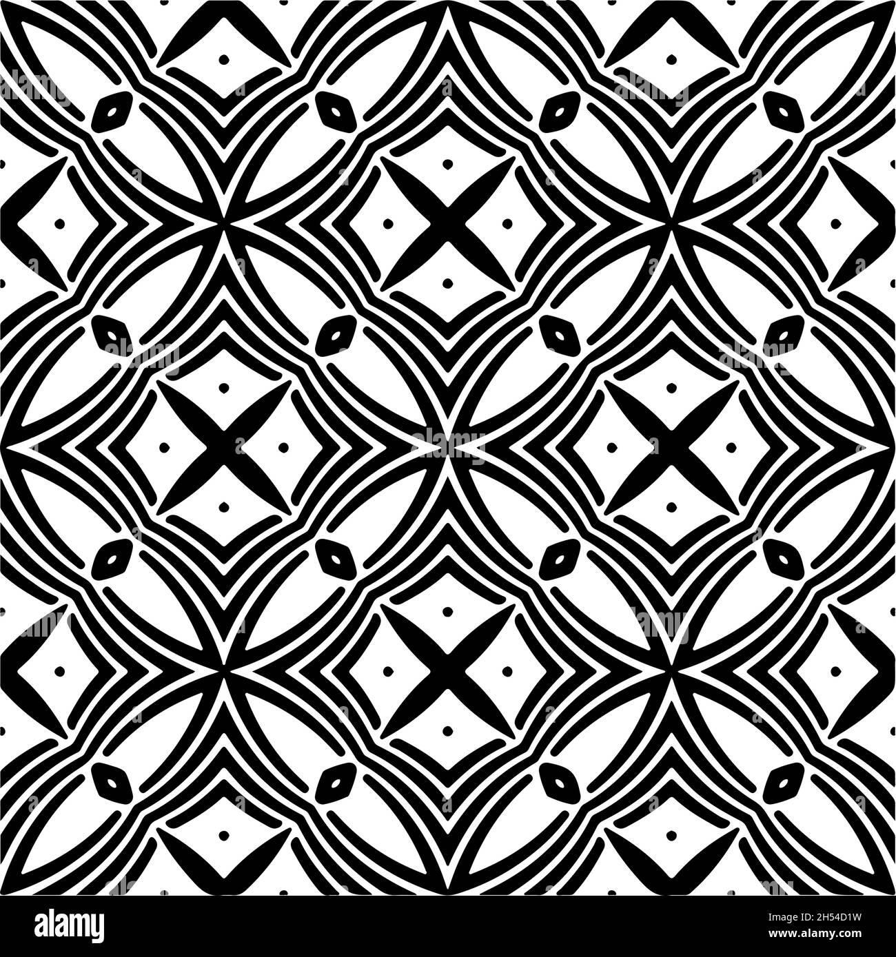 Vector seamless pattern. Modern stylish texture. Composition from ...