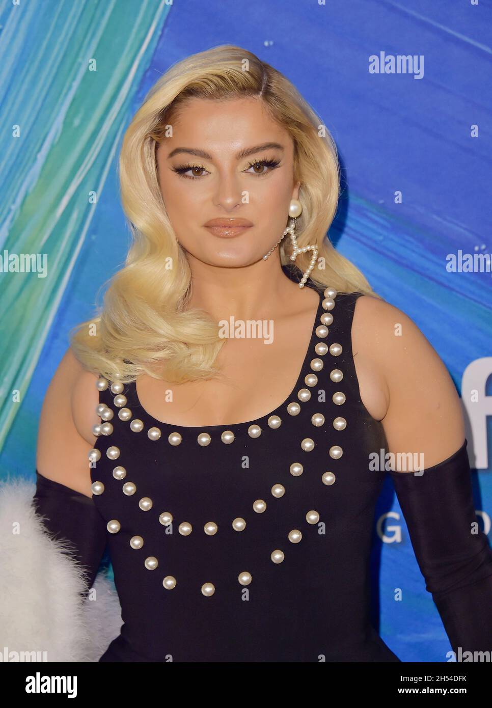 WEST HOLLYWOOD, CA - NOVEMBER 04: Bebe Rexha arrives at the amfAR Gala