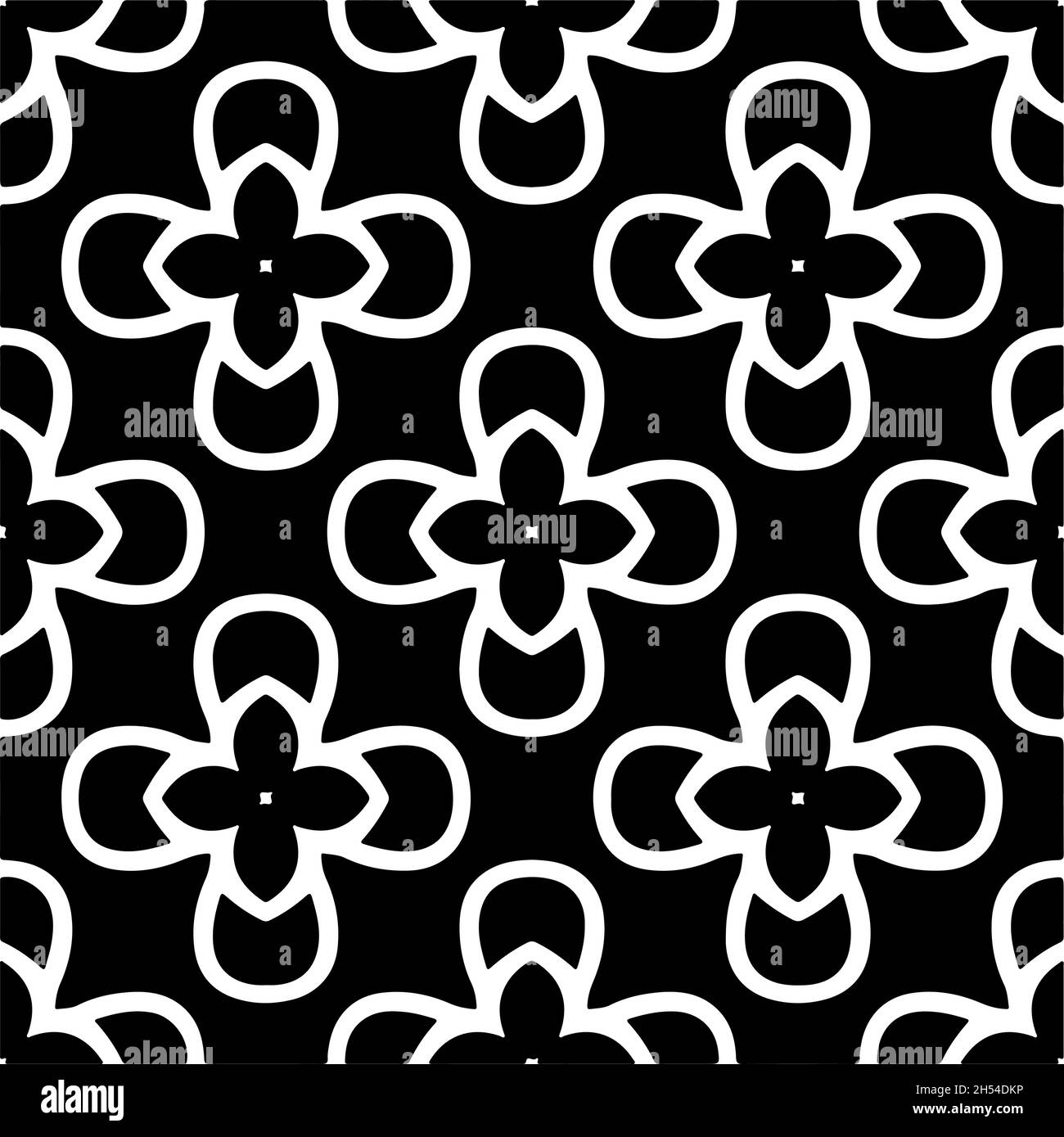 Vector seamless pattern. Modern stylish texture. Composition from ...