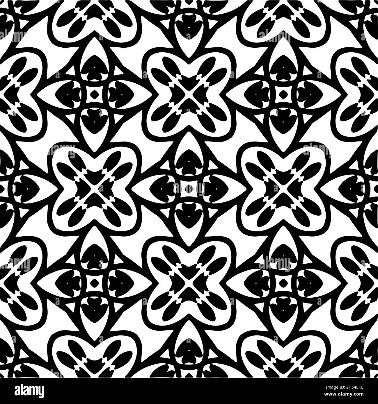 Vector seamless pattern. Modern stylish texture. Composition from ...