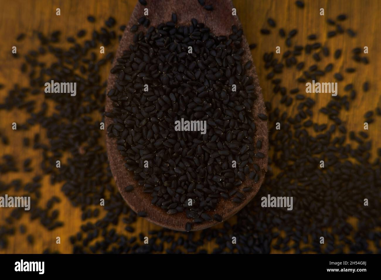 black basil seeds, aromatic plant. edible plant species Stock Photo Alamy