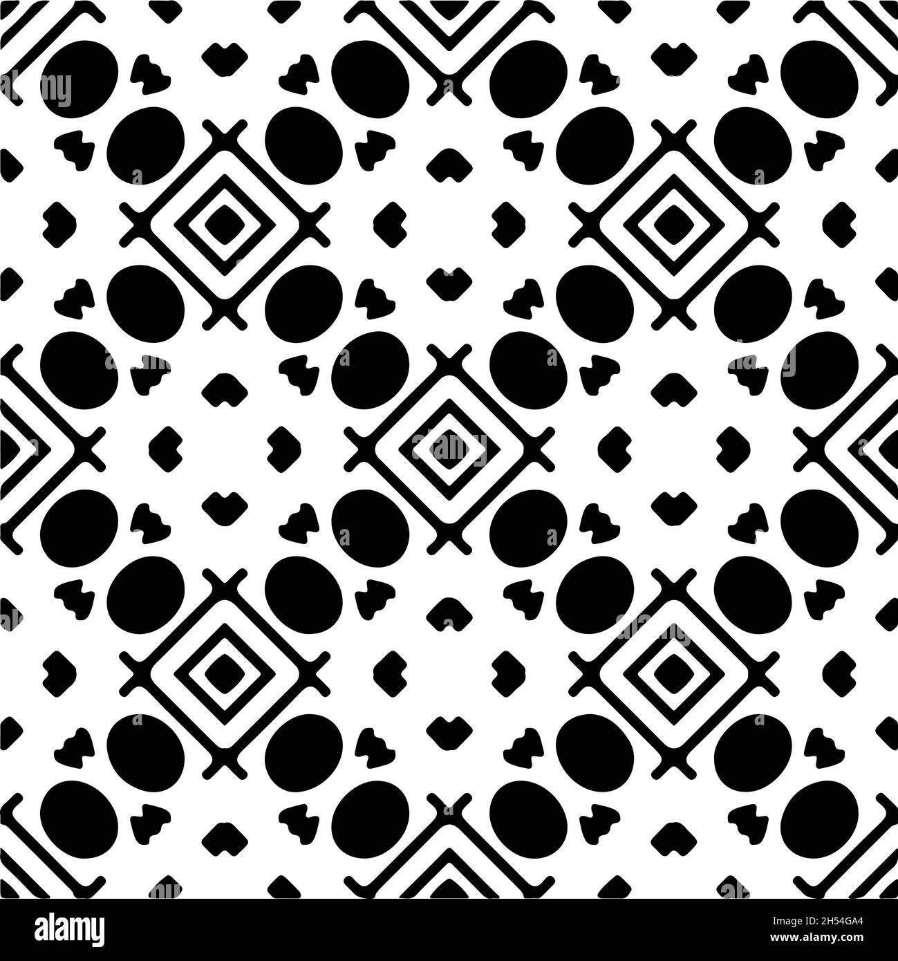 Vector seamless pattern. Modern stylish texture. Composition from ...
