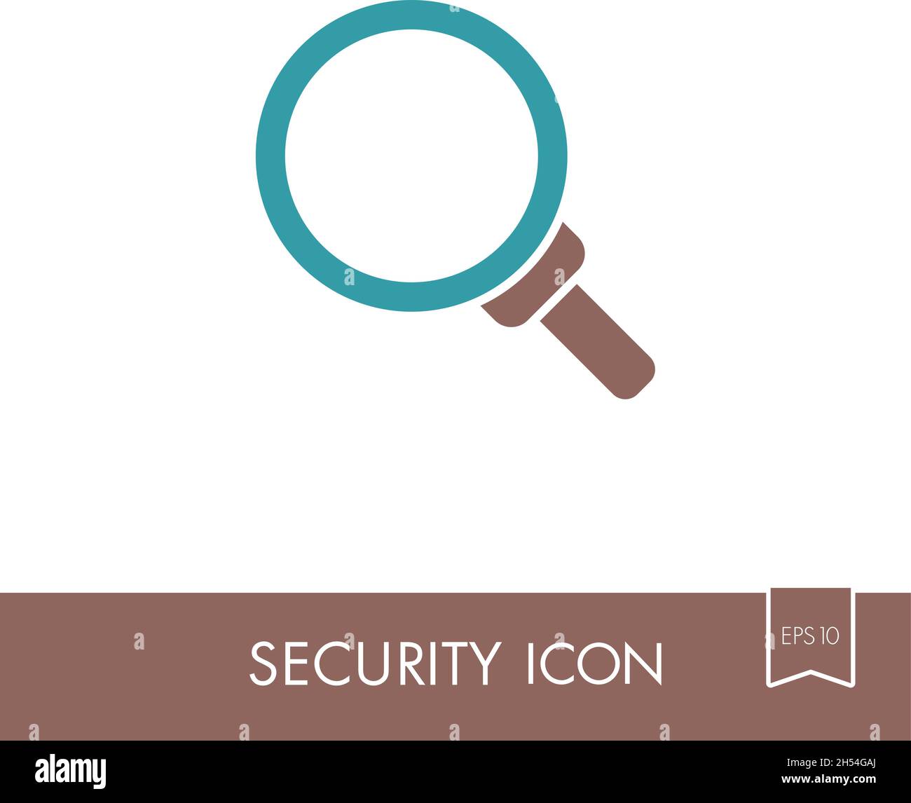 Magnifiter icon. Security sign. Graph symbol for your web site design ...