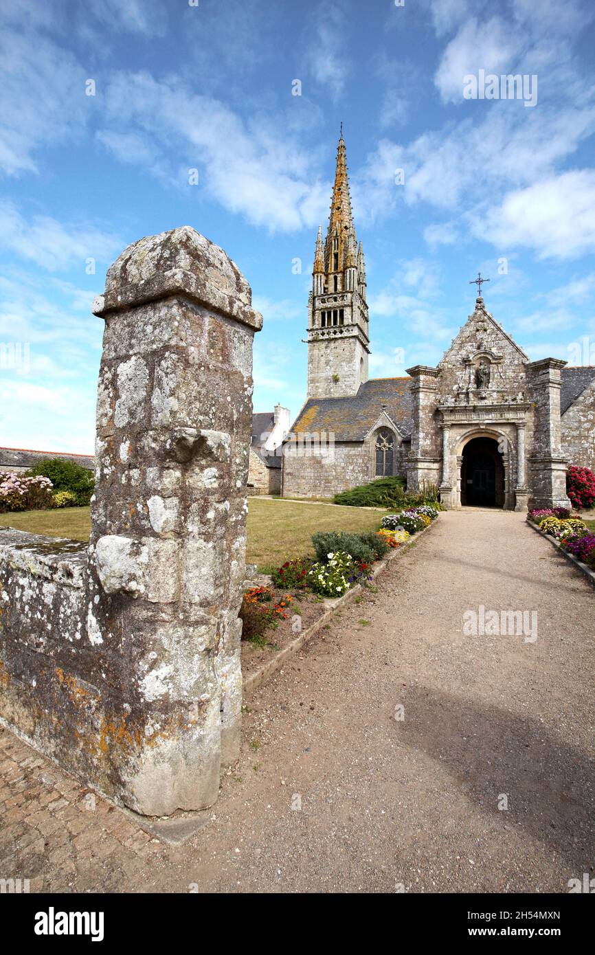 Notre Dame de la Clarté Church. Beuzec-cap-Sizun. Bretagne. France. Stock Photo