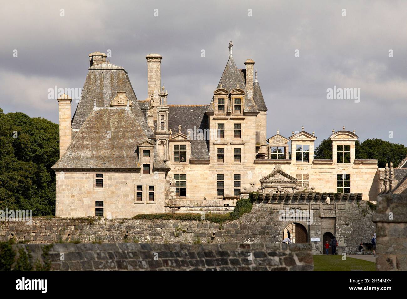 Chateau de Kerjean. Saint Vougay, Finisterre. Bretagne. France. Stock Photo