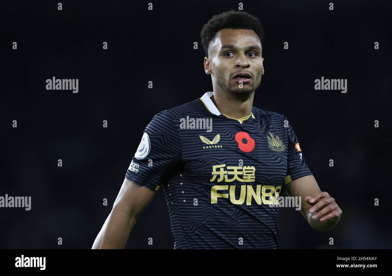 Brighton and Hove, England, 6th November 2021. Jacob Murphy of Newcastle United during the Premier League match at the AMEX Stadium, Brighton and Hove. Picture credit should read: Paul Terry / Sportimage Stock Photo