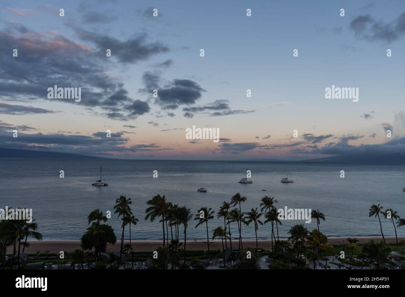 Hawaii maui aerial kaanapali resort hi-res stock photography and images ...