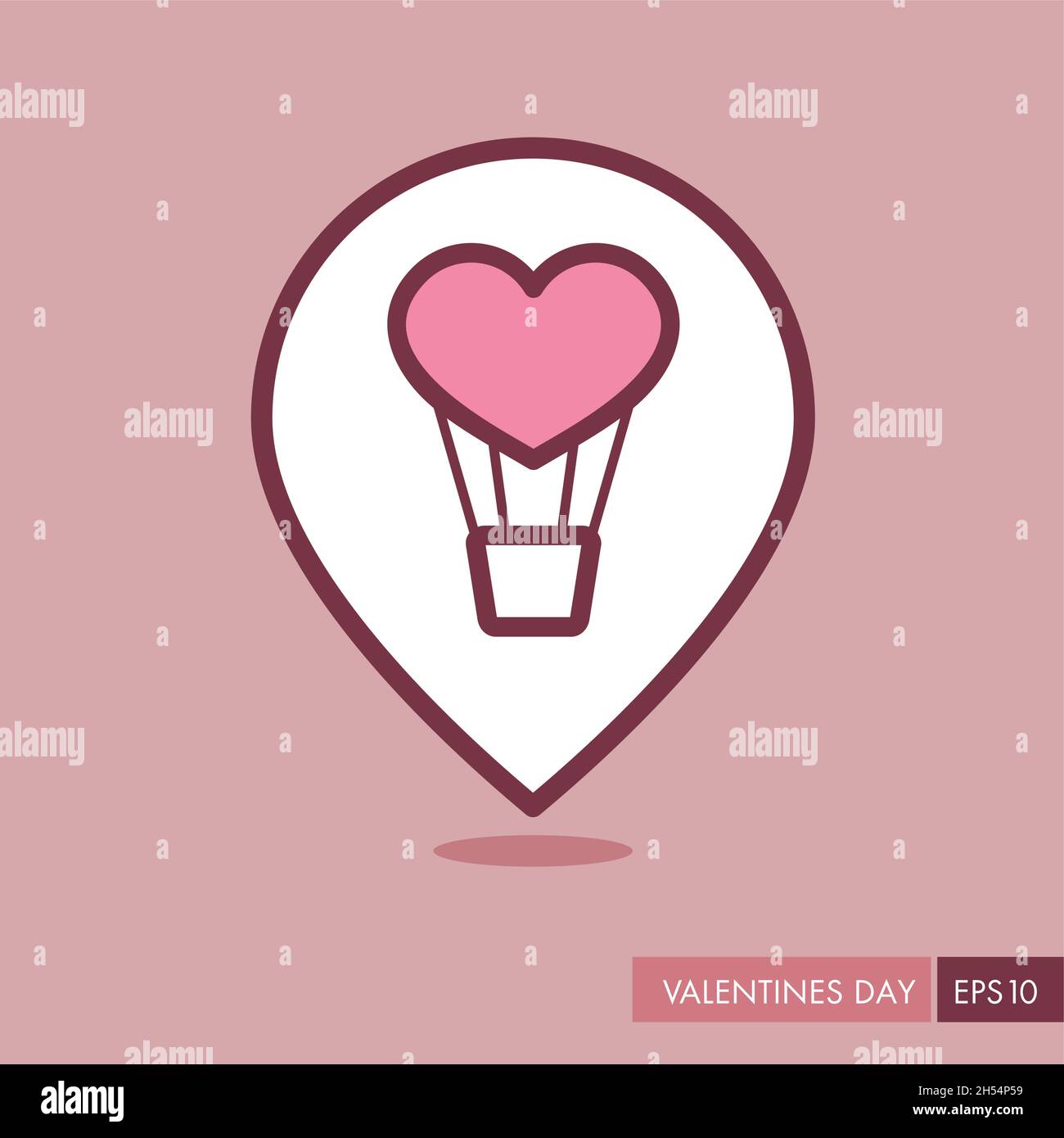 Map pin pointer balloon icon Stock Vector Images - Alamy