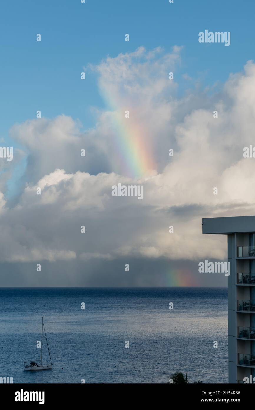 Hawaii molokai rainbow hi-res stock photography and images - Alamy