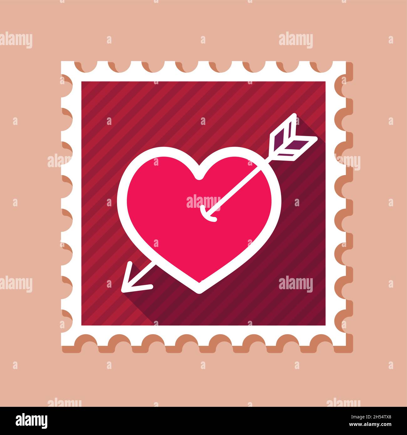 Heart Stamp' Sticker