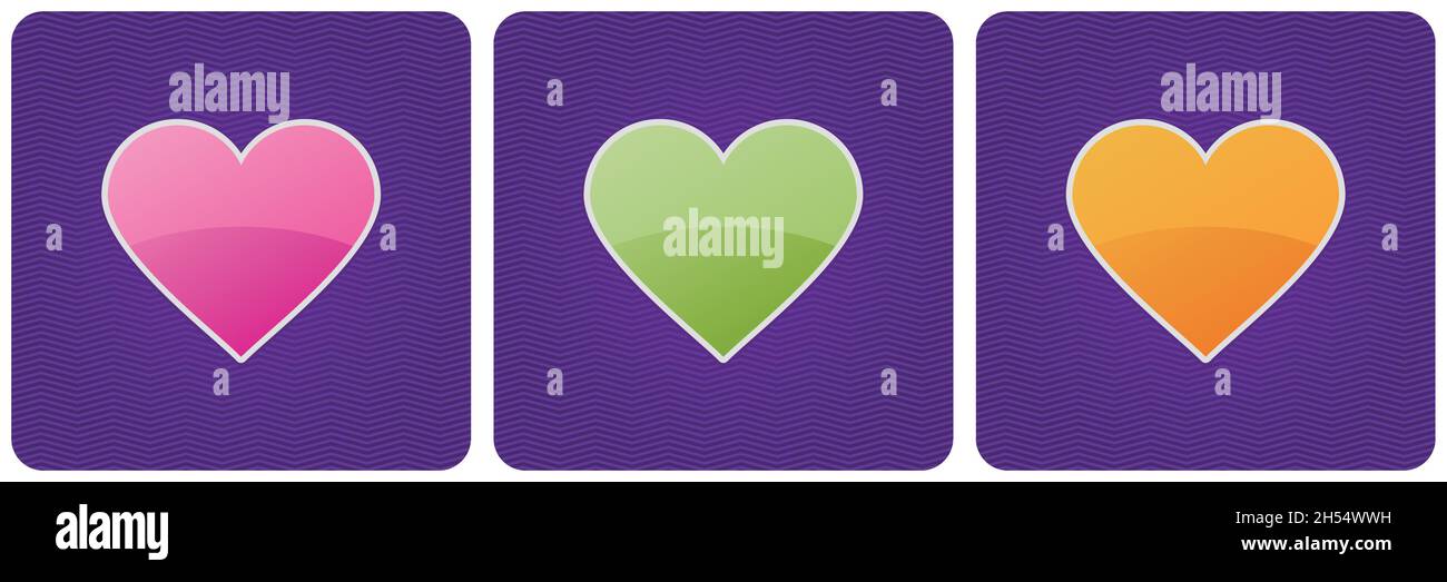 The modern set of vector hearts eps Stock Vector Image & Art - Alamy