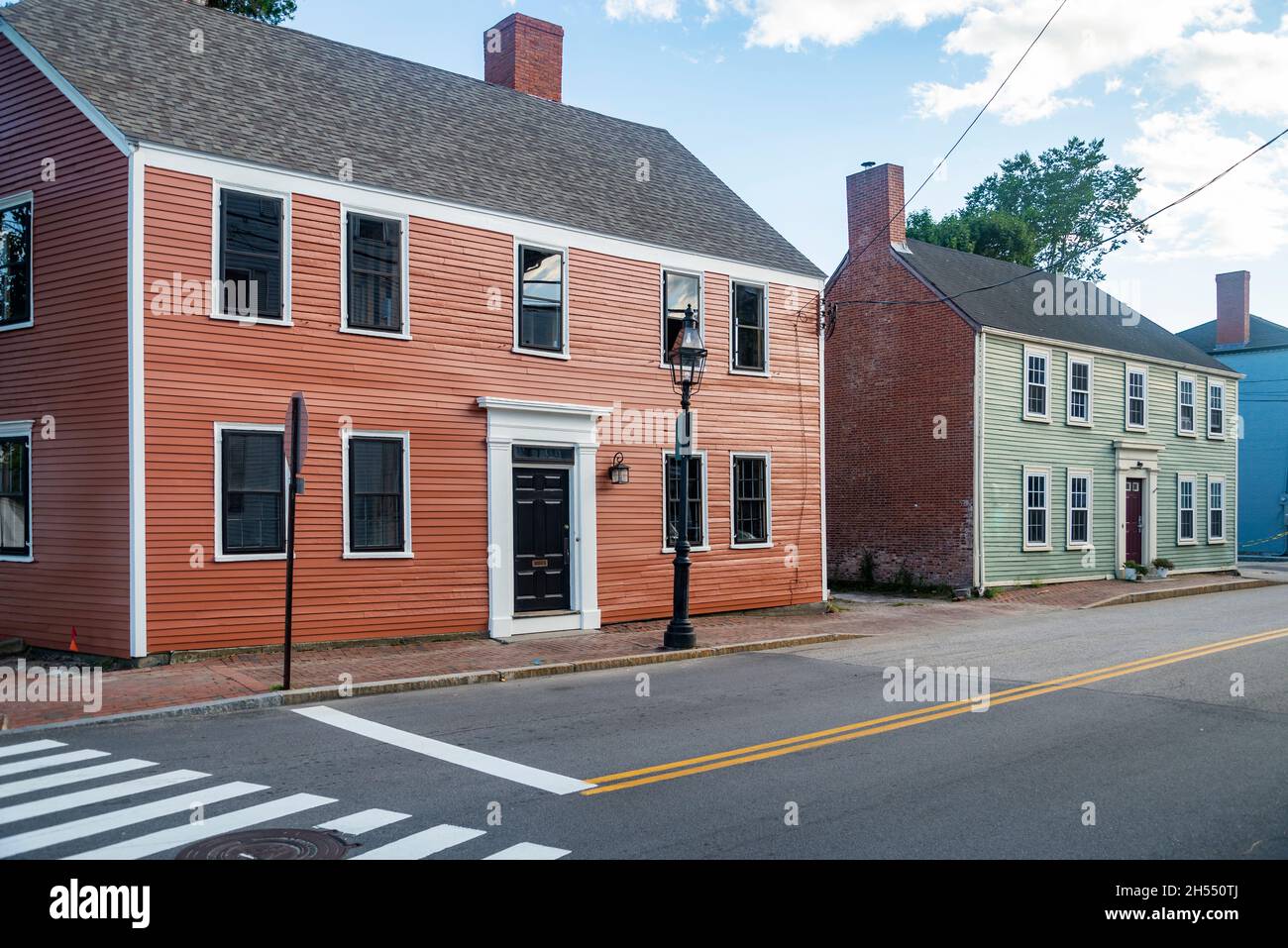 The historic houses in Portsmouth, New Hampshire, USA Stock Photo Alamy