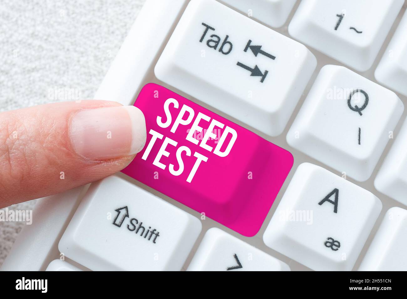 Conceptual display Speed Test. Concept meaning psychological test for the  maximum speed of performing a task Typing Difficult Program Codes, Writing  Stock Photo - Alamy