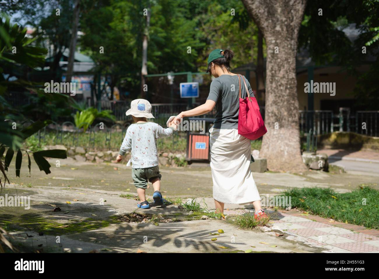 Mom and kid Stock Photo - Alamy