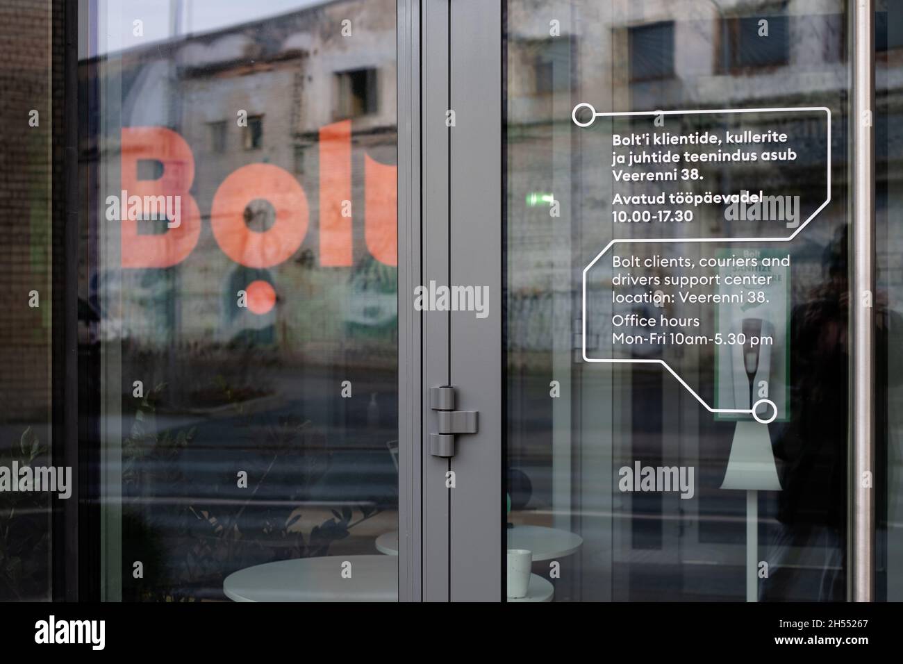 Bolt company head office. Bolt is transportation network, scooter