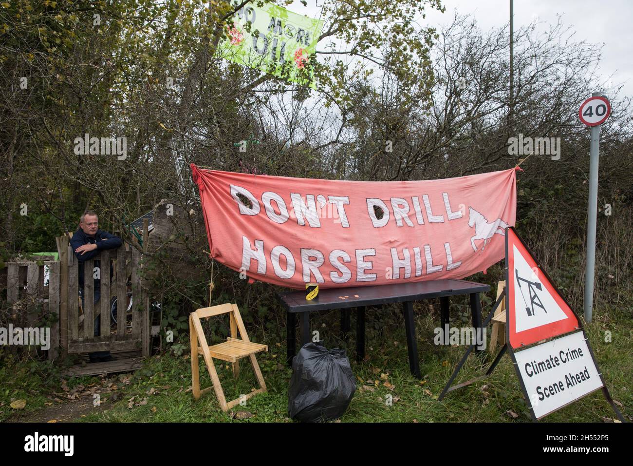 Dont drill horse hill banner hires stock photography and images Alamy