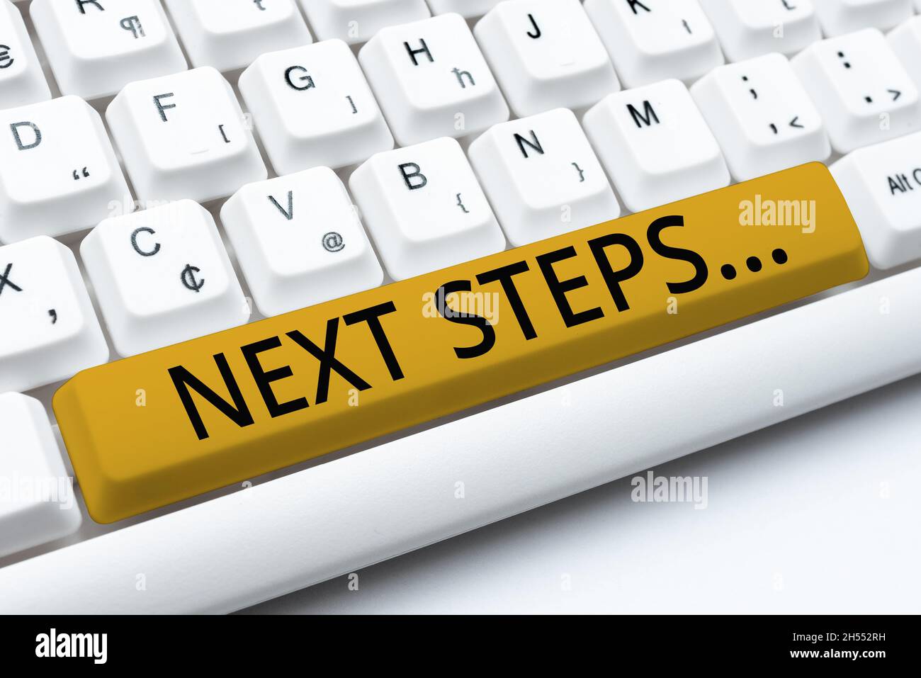 Writing displaying text Next Steps. Business showcase something you do ...