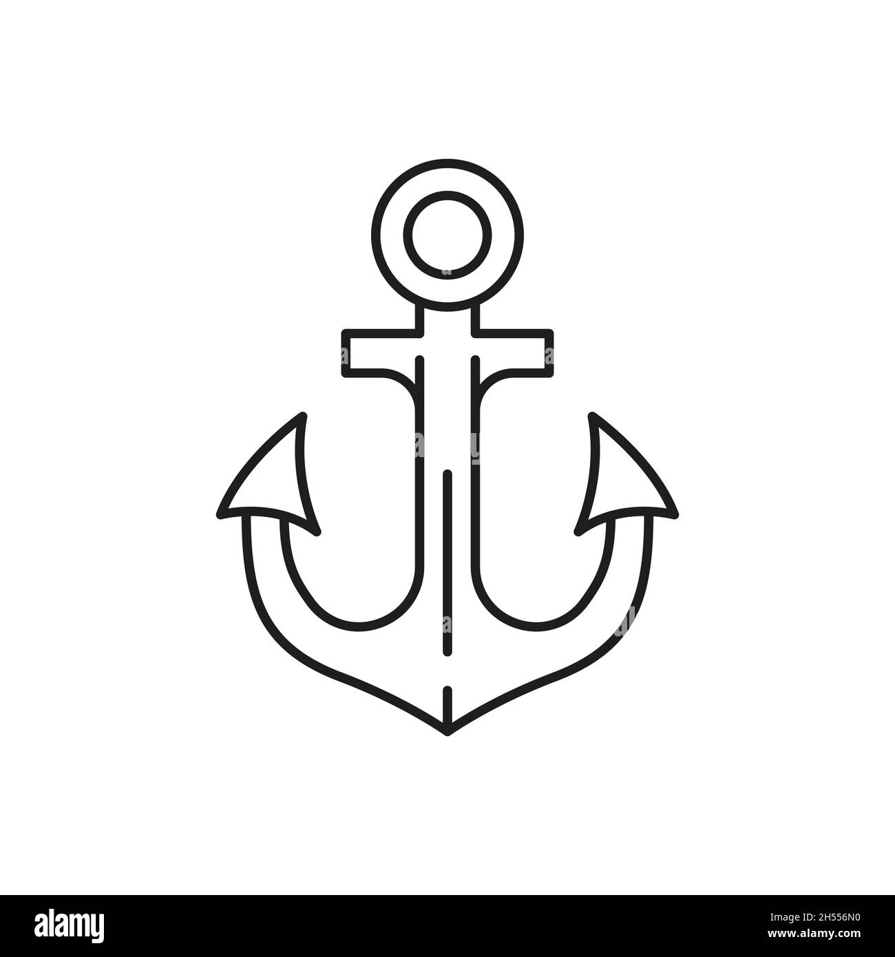 Marine Anchor Nautical Seafaring Sailing Equipment Stock Vector