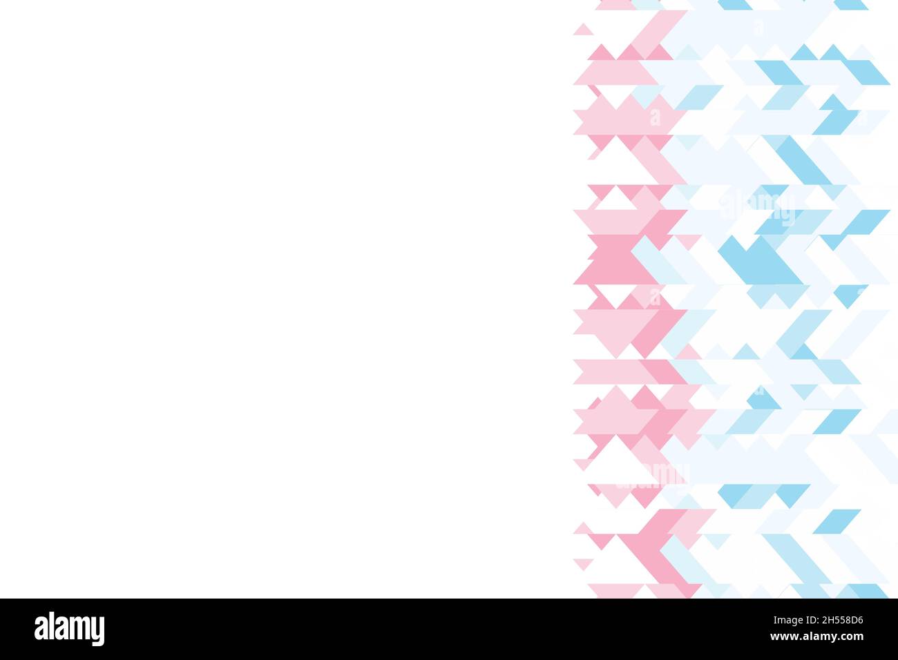Polygonal blue, pink mosaic background. Abstract low poly vector illustration. Triangular pattern, copy space. Template geometric business design with Stock Vector
